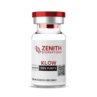 KLOW research blend lyophilized powder vial by Zenith
